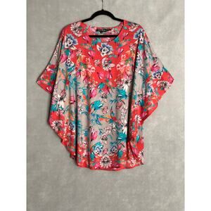 Tolani Collection Poncho Top Floral Women's Medium